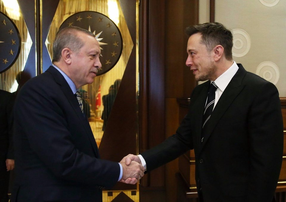 Erdoğan Elon Musk ile bir araya geldi