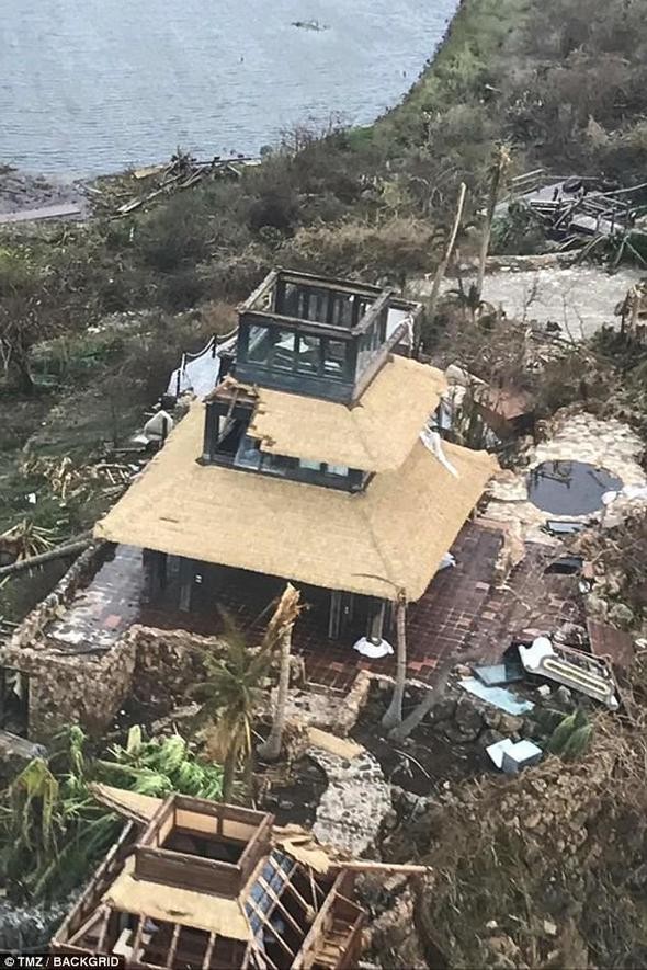 Irma kasırgası ünlü milyarderin lüks adasını bu hale getirdi