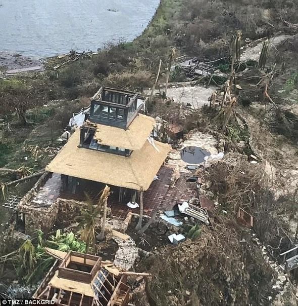 Irma kasırgası ünlü milyarderin lüks adasını bu hale getirdi