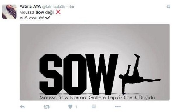 Moussa Sow'un hat-trick'i sosyal medyayı salladı