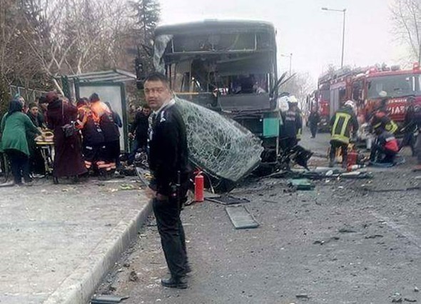 Kayseri'deki patlamadan görüntüler