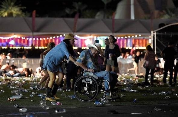 Las Vegas'taki konsere silahlı saldırıdan ilk görüntüler