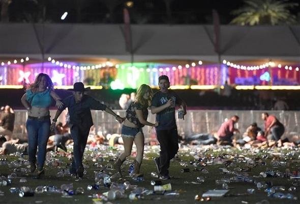 Las Vegas'taki konsere silahlı saldırıdan ilk görüntüler