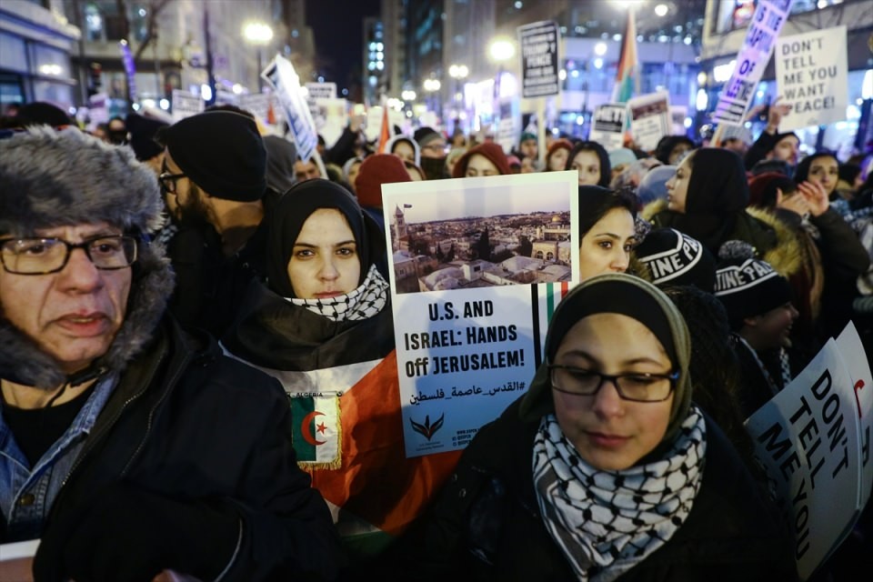 ABD sokaklarında 'Kudüs' sesleri