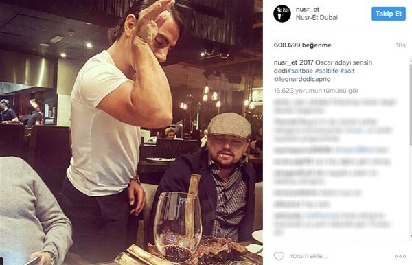 Nusret ve Leonardo DiCaprio sosyal medyayı salladı