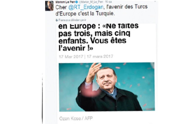 Marion Marechal- Le Pen Avrupa'daki Türklere 'Gidin' dedi!