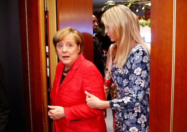 Ivanka Trump'a Berlin'de büyük şok