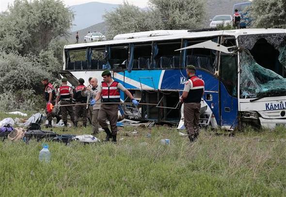 Ankara'daki korkunç kazadan ilk görüntüler