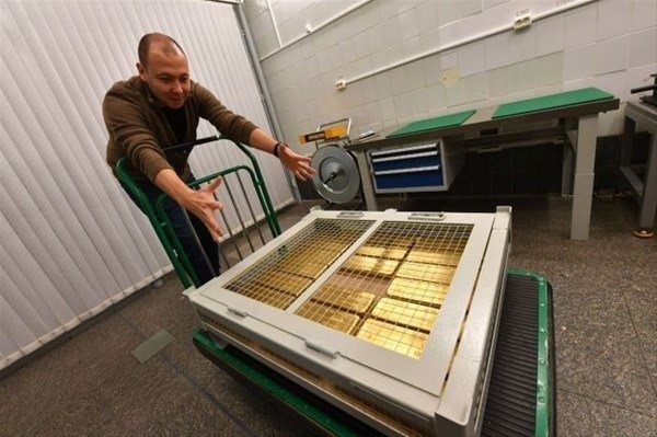 Rusya'nın altın deposu görüntülendi