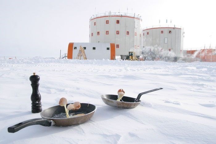 Eksi 70 derecede Antarktika'da yemek yapmak