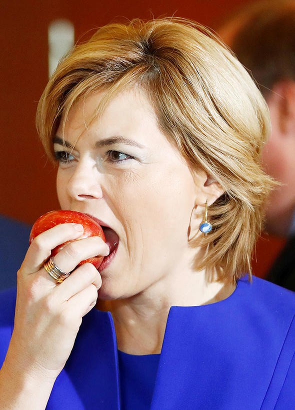Merkel'den elma üreticisine destek 
