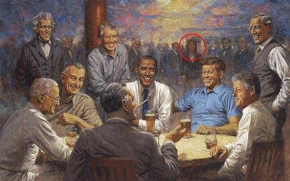 Oval Ofis'teki tablo Amerika'yı karıştırdı