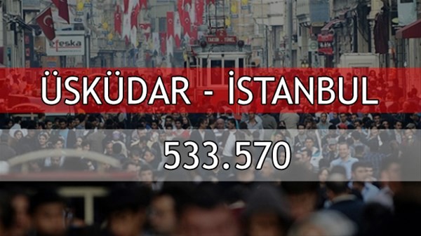 Türkiye'nin en kalabalık ilçeleri belli oldu