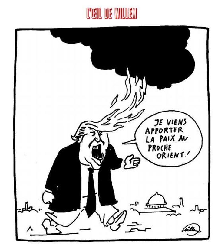Karikatürlerle ABD ve İsrail katliamı!