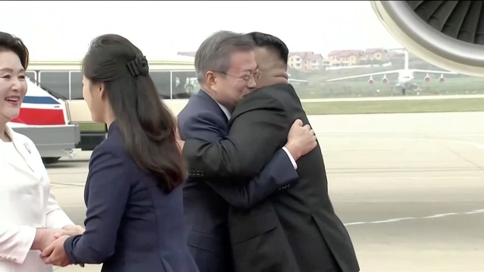 Güney Kore lideri Moon Jae-in Kore Zirvesi için Kuzey Kore'de