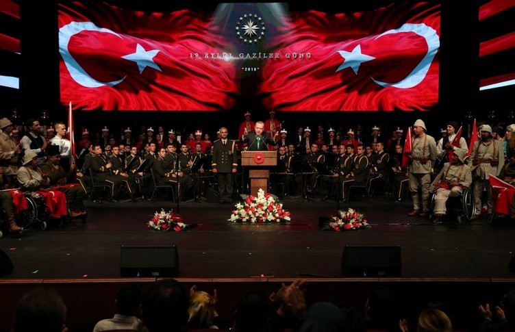 Recep Tayyip Erdoğan Gazileri ağırladı