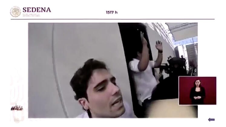 El Chapo'nun oğlunun gözaltına alındığı görüntüler yayınlandı