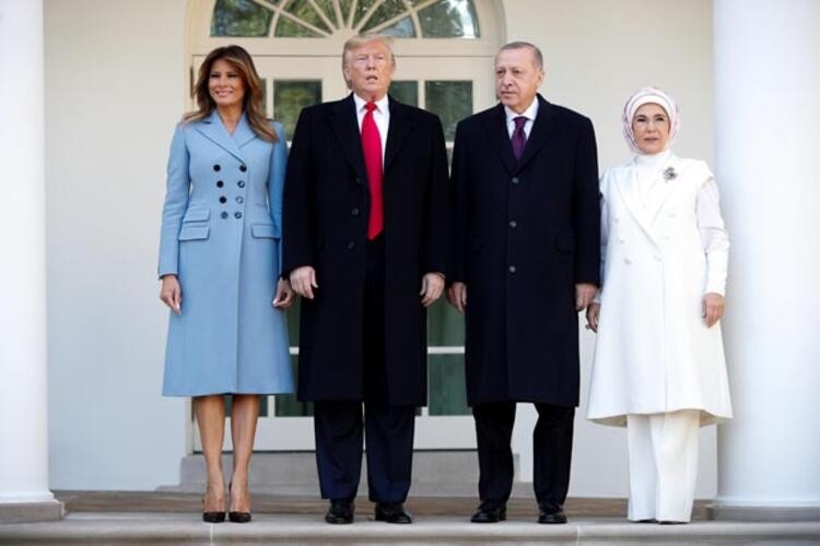 Trump, Cumhurbaşkanı Erdoğan ile çekilmiş aile fotoğrafını paylaştı!