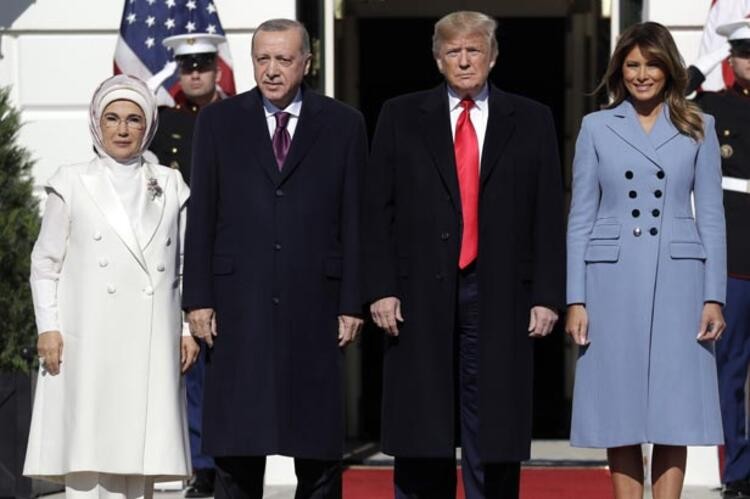 Trump, Cumhurbaşkanı Erdoğan ile çekilmiş aile fotoğrafını paylaştı!