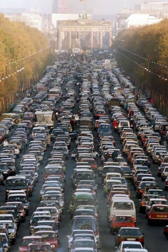 Dünyanın farklı şehirlerinde bir zamanlar trafik