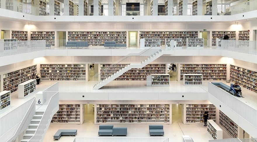 Hayranlık uyandıran sıradışı kütüphane