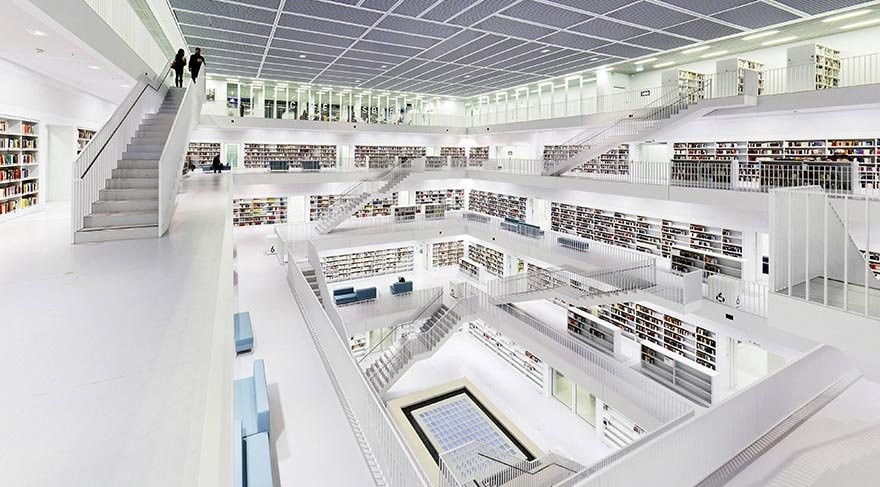 Hayranlık uyandıran sıradışı kütüphane