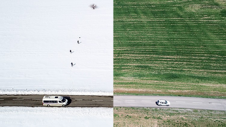 Kuş bakışı fotoğraflarla Türkiye'den yaz-kış manzaraları