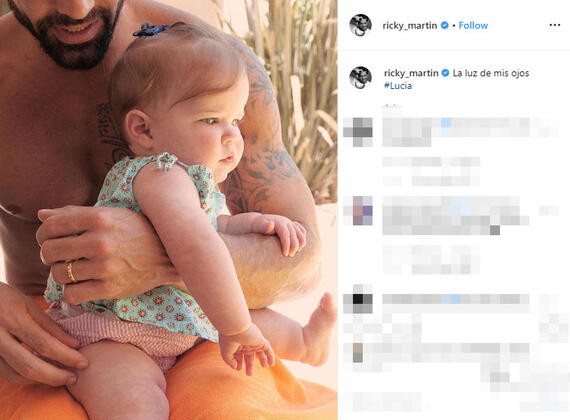Ricky Martin kızının yüzünü ilk kez gösterdi
