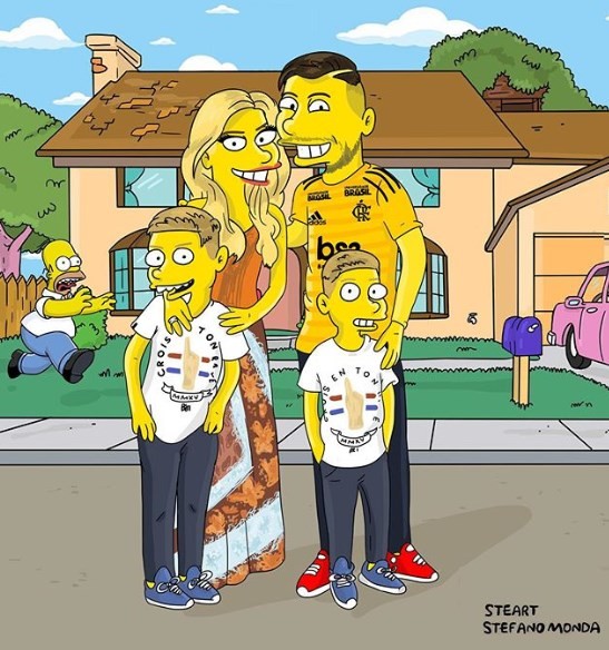 Ünlü futbolcular Simpsons karakterine dönüştü
