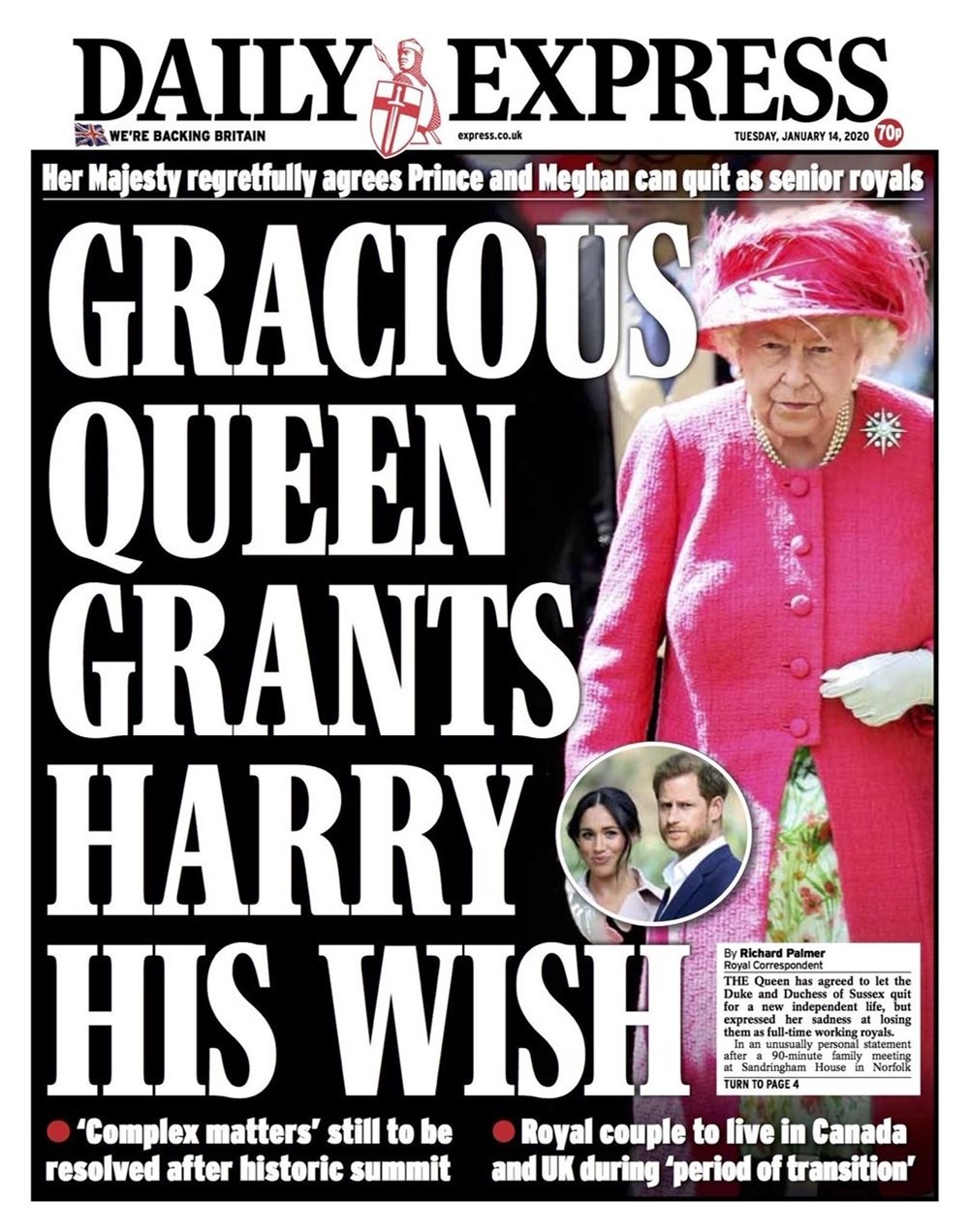 Kraliçe 2. Elizabeth'in Prens Harry açıklaması İngiliz basınında
