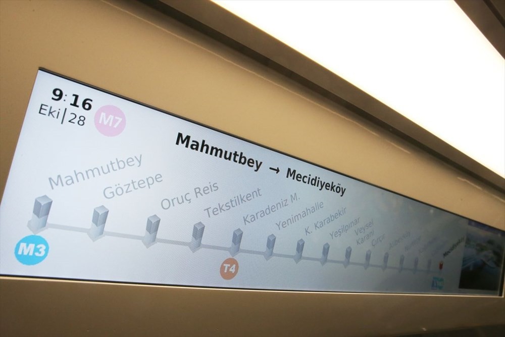 Mecidiyeköy-Mahmutbey Metrosunda seferler başladı
