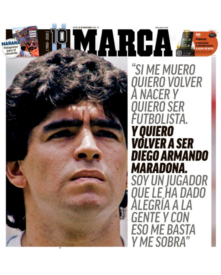 Maradona'nın hayata vedasını dünya basını böyle gördü