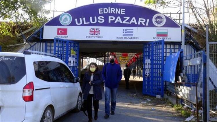 Edirne'nin meşhur Ulus Pazarı kapandı, Bulgar turistler geri döndü