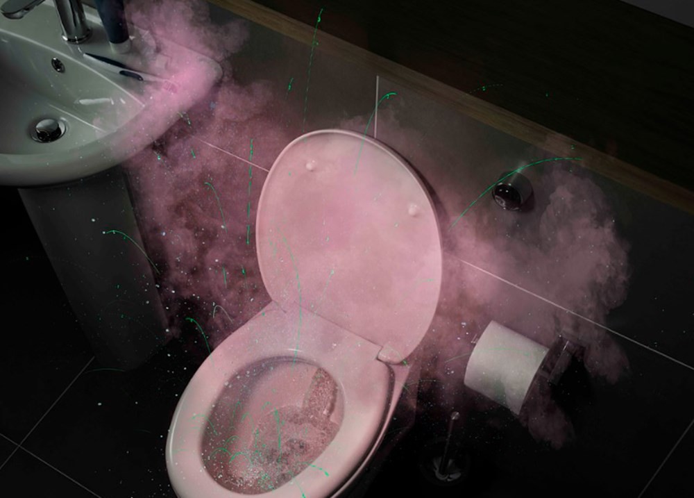 Korona virüsün tuvaletlerde nasıl adım adım yayıldığının görüntüleri