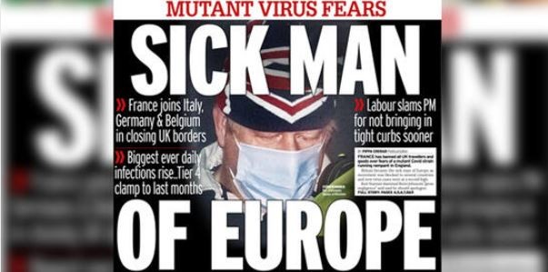 Korona virüs Mutasyonu İngiltere basınında: 'Avrupa'nın hasta adamı'