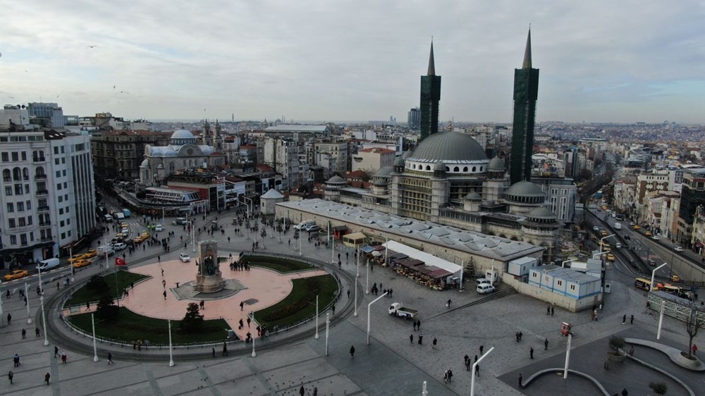 İstanbul Taksim Camii inşaatında sona yaklaşıldı
