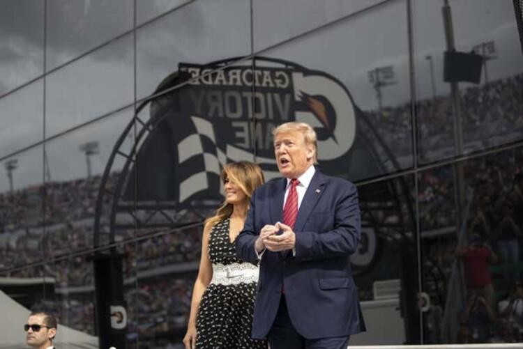 Daytona 500 yarışlarında Trump sürprizi