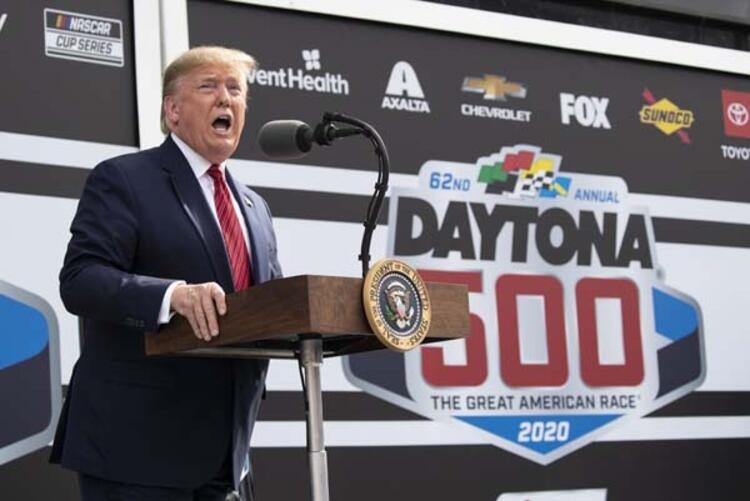 Daytona 500 yarışlarında Trump sürprizi