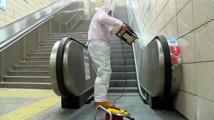 İstanbul metrolarında virüs önlemi