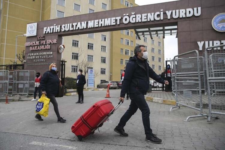 İstanbul'daki karantina yurtlarından tahliyeler başladı
