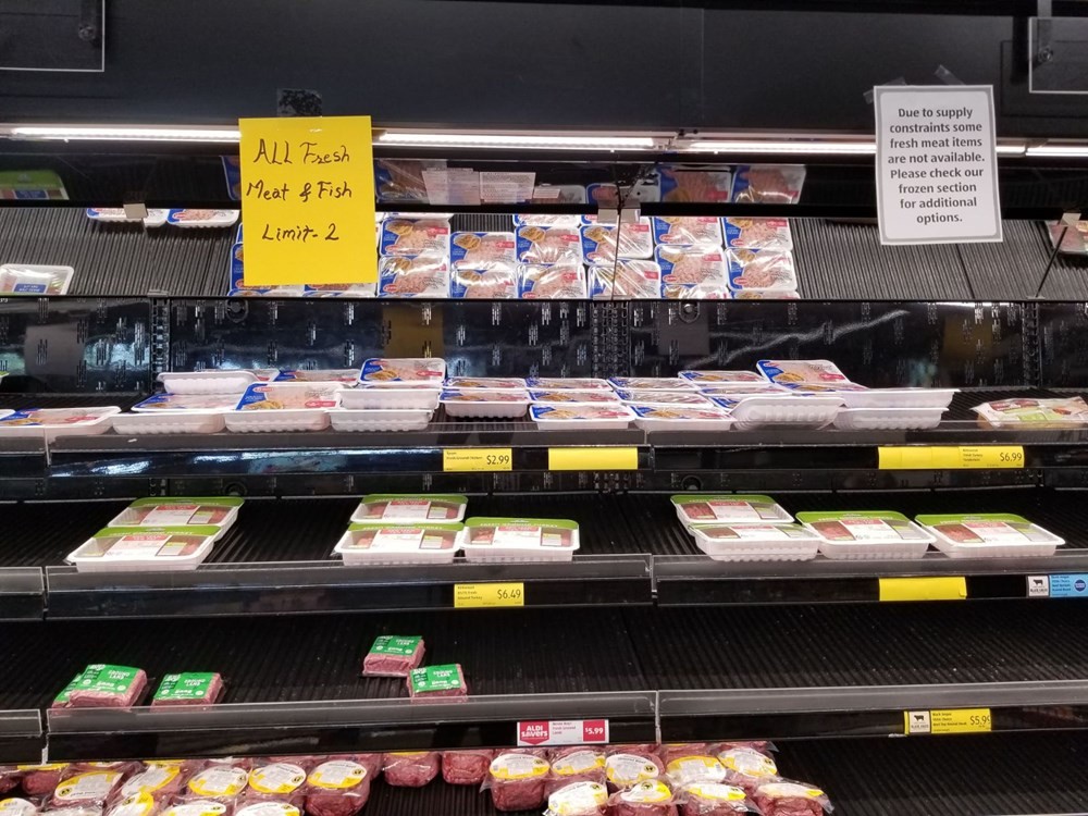 ABD'de et reyonları boş kaldı
