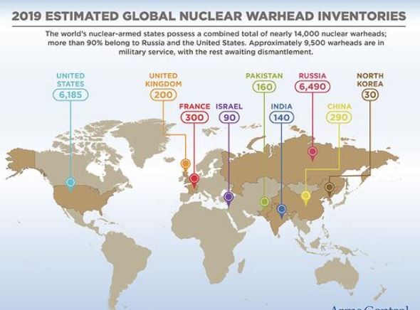 İşte dünyada nükleer güce sahip ülkeler