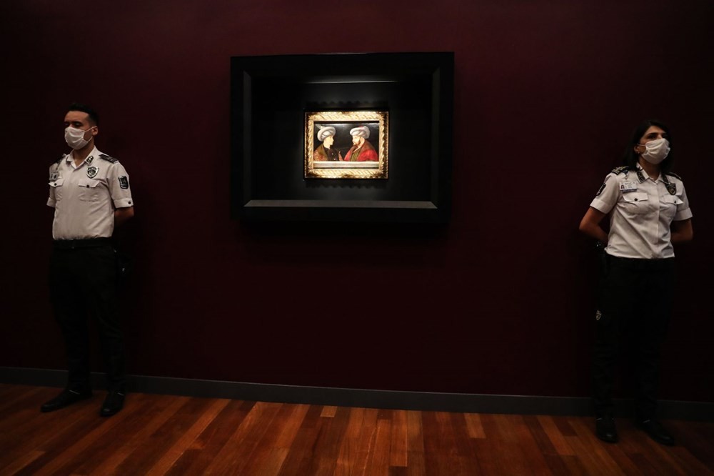 Fatih Sultan Mehmet'in tablosu ilk kez gösterildi