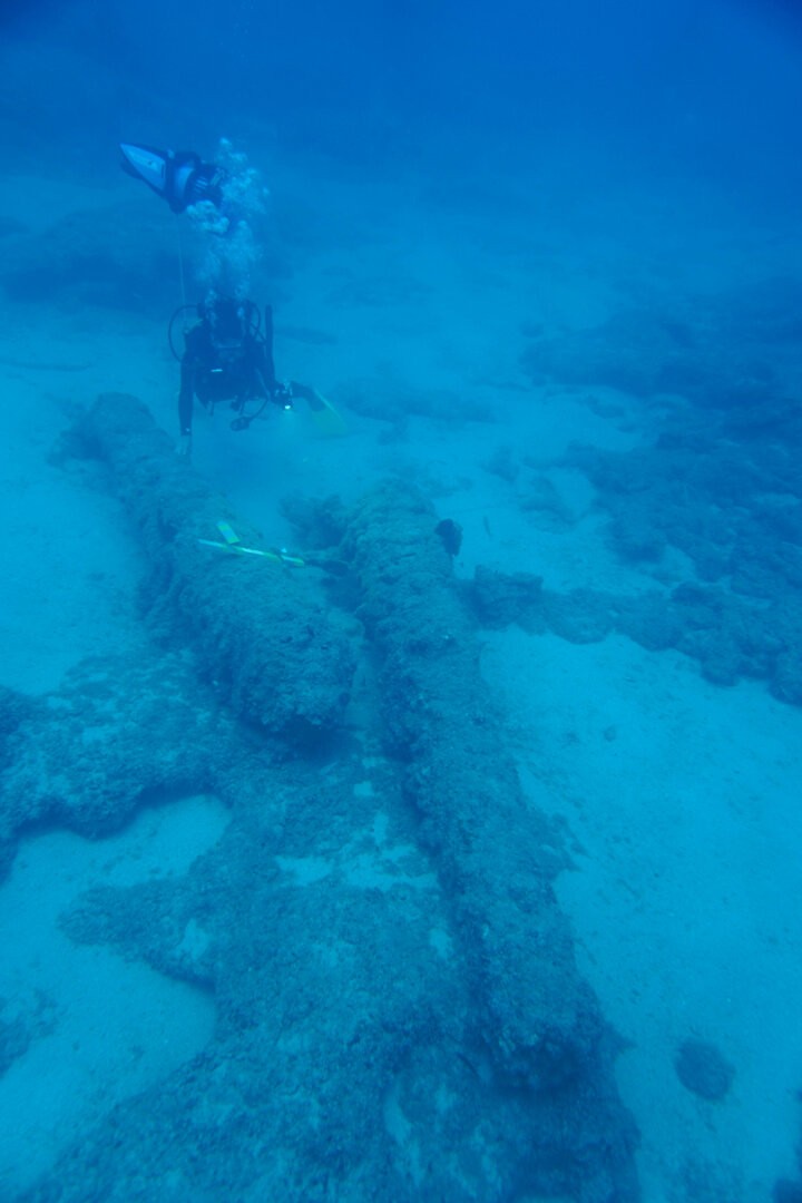 Denizin 50 metre derinliğinde Osmanlı savaş gemisi batığı bulundu