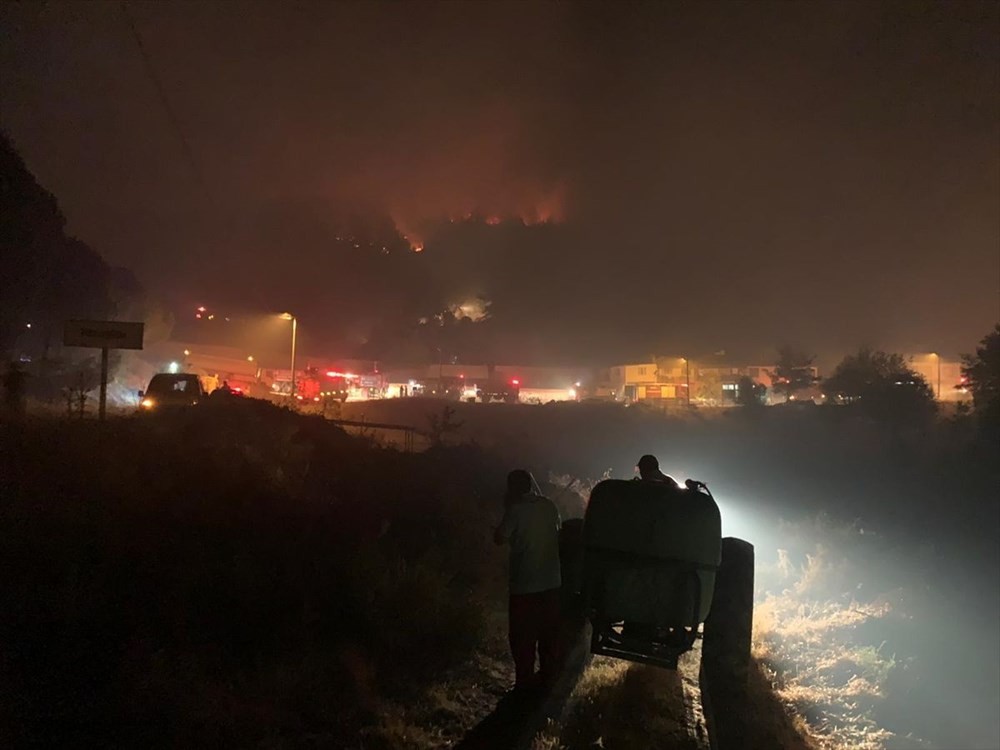 Mahalle boşaltıldı! Manisa'da korkutan orman yangını