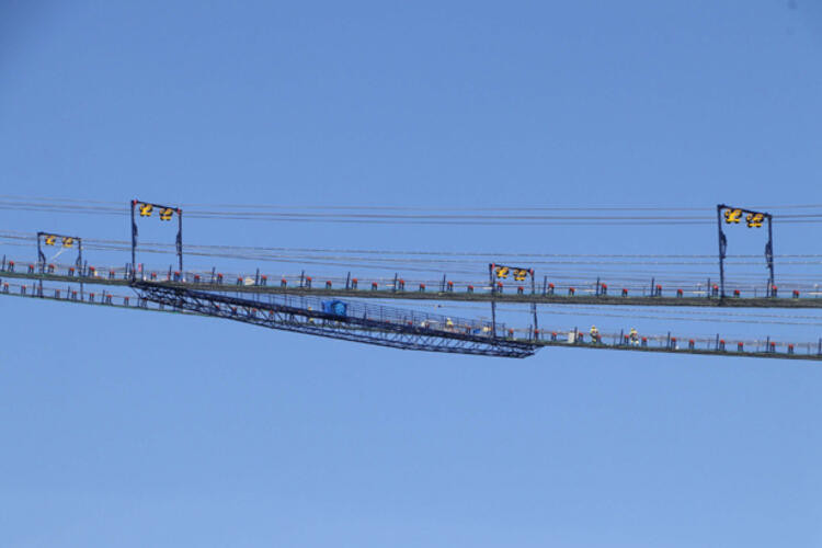 1915 Çanakkale Köprüsü ana kablolarının montajı başladı