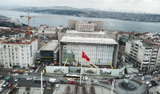 Taksim'deki AKM inşaatının %86'sı tamamlandı