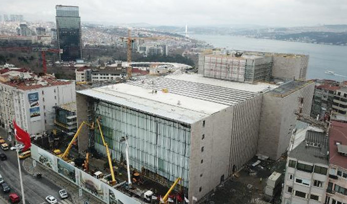 Taksim'deki AKM inşaatının %86'sı tamamlandı