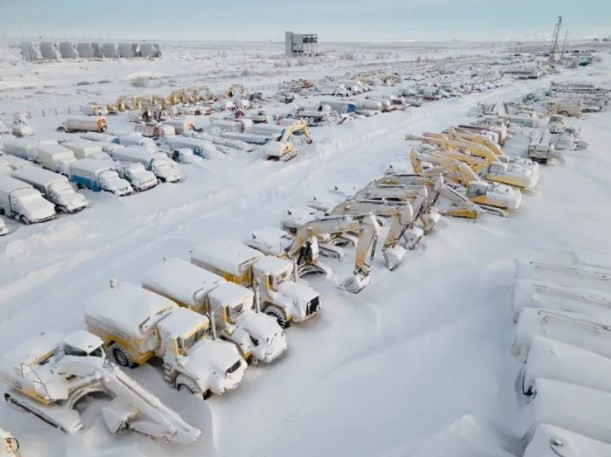 Buz ve karlarla kaplı hayalet şehir; Vorkuta
