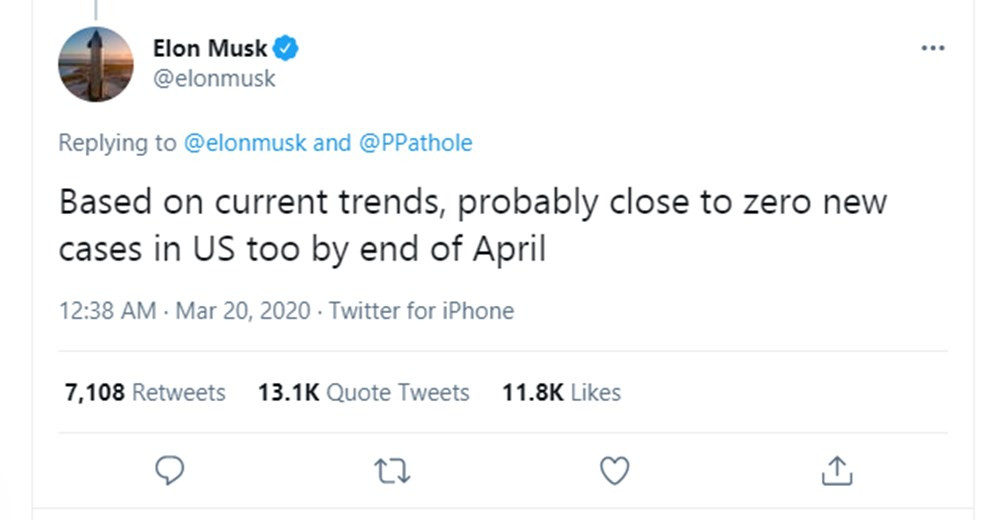 Elon Musk’ın Kovid-19 tahminleri tutmadı